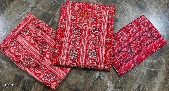 Embroidery Cotton Three Piece Suit - Image 6